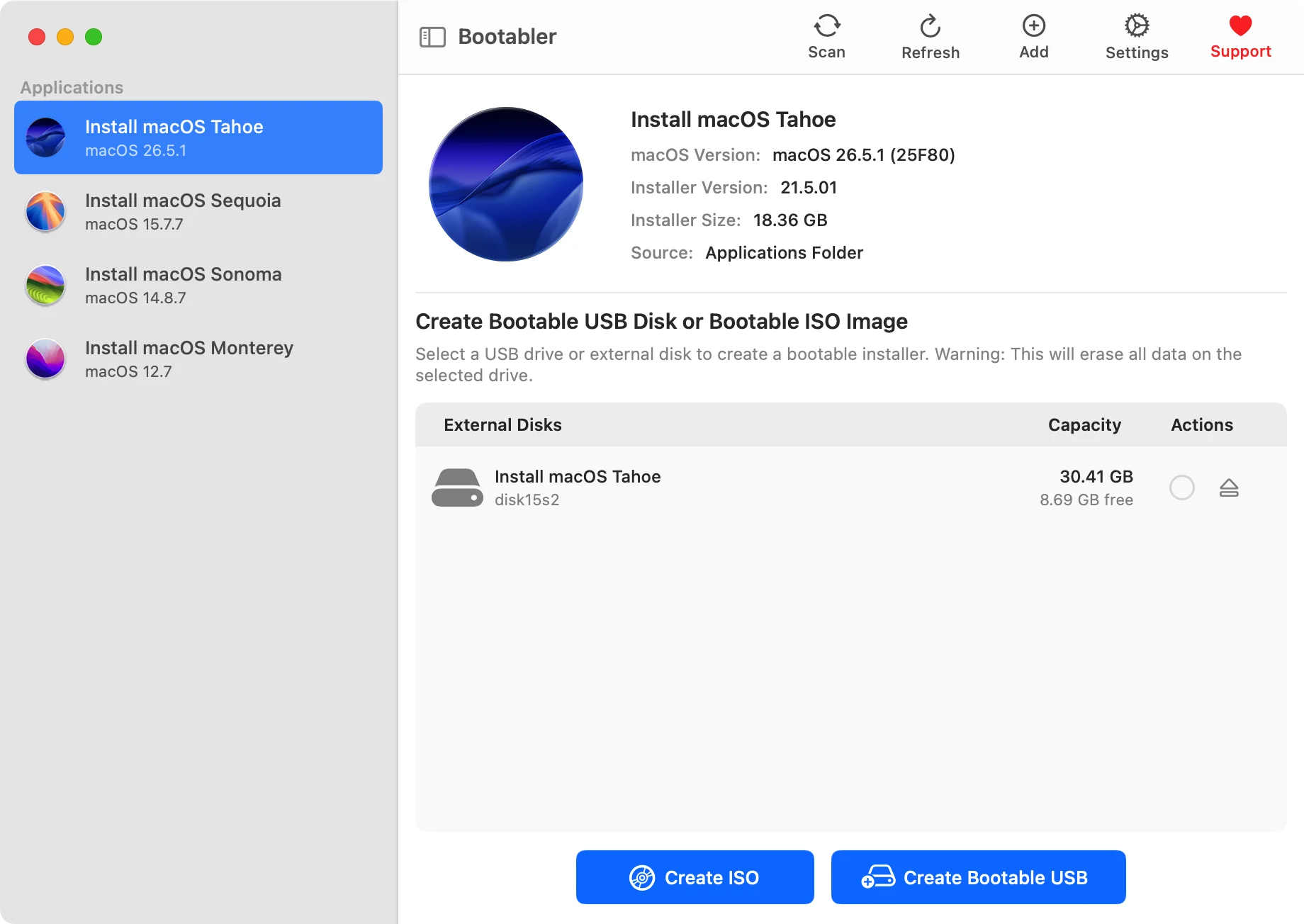 Bootabler screenshot